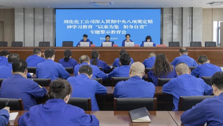 公司召开深刻贯彻中央八项划放心灵进建教育“以案为鉴 躬身自省”专题警示教育会